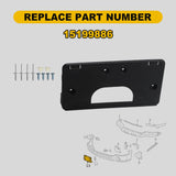 License Bracket Front Plate for 2003-2007 GMC Sierra 1500 – product image 4