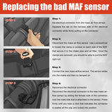 Mass Air Flow Sensor for Chevrolet Camaro Blazer Colorado Equinox Impala Buick 23366103 – product image 4