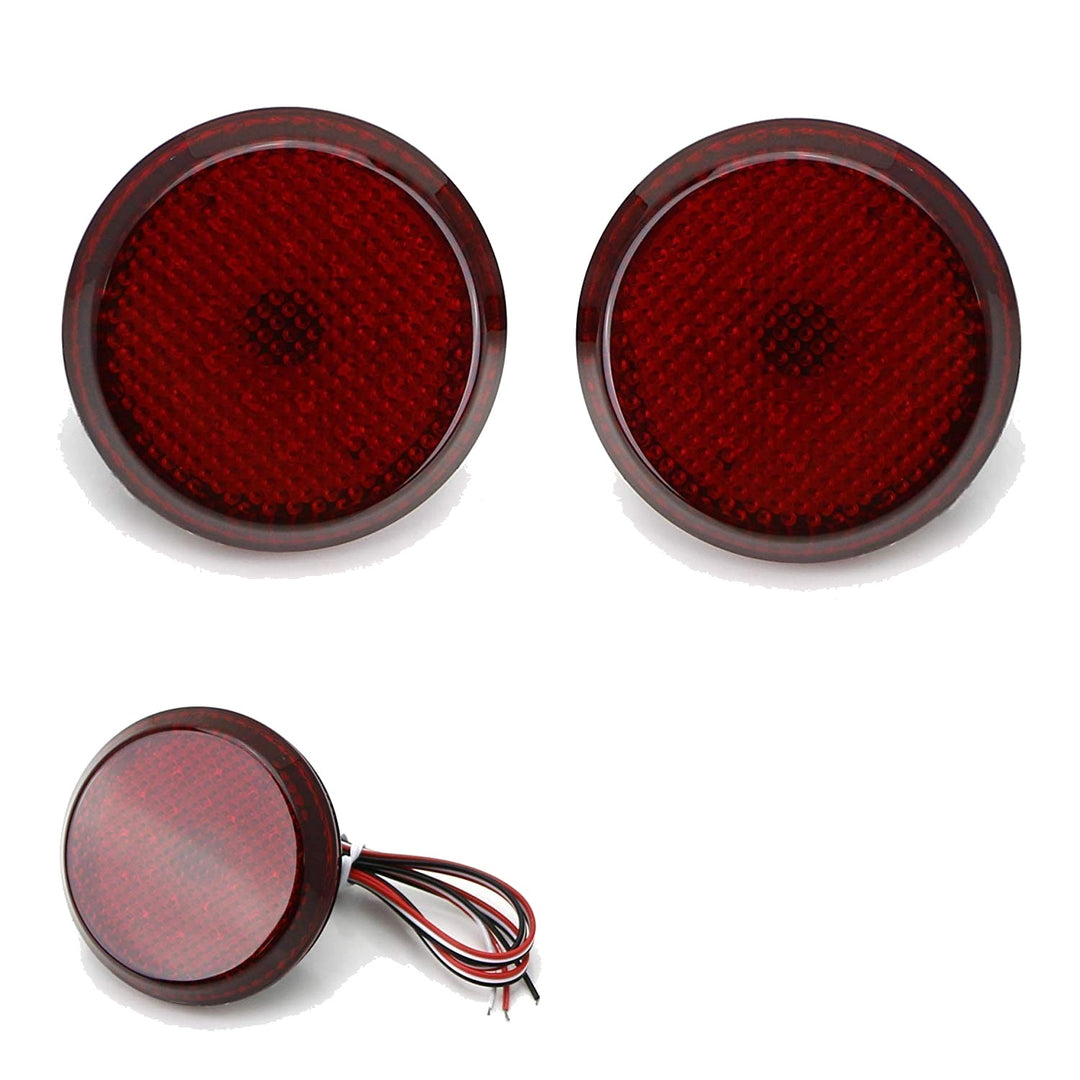 Red LED Bumper Reflector Lights for 2011-2020 Toyota Sienna, 2014-2015 Scion xB and iQ 81910-02040