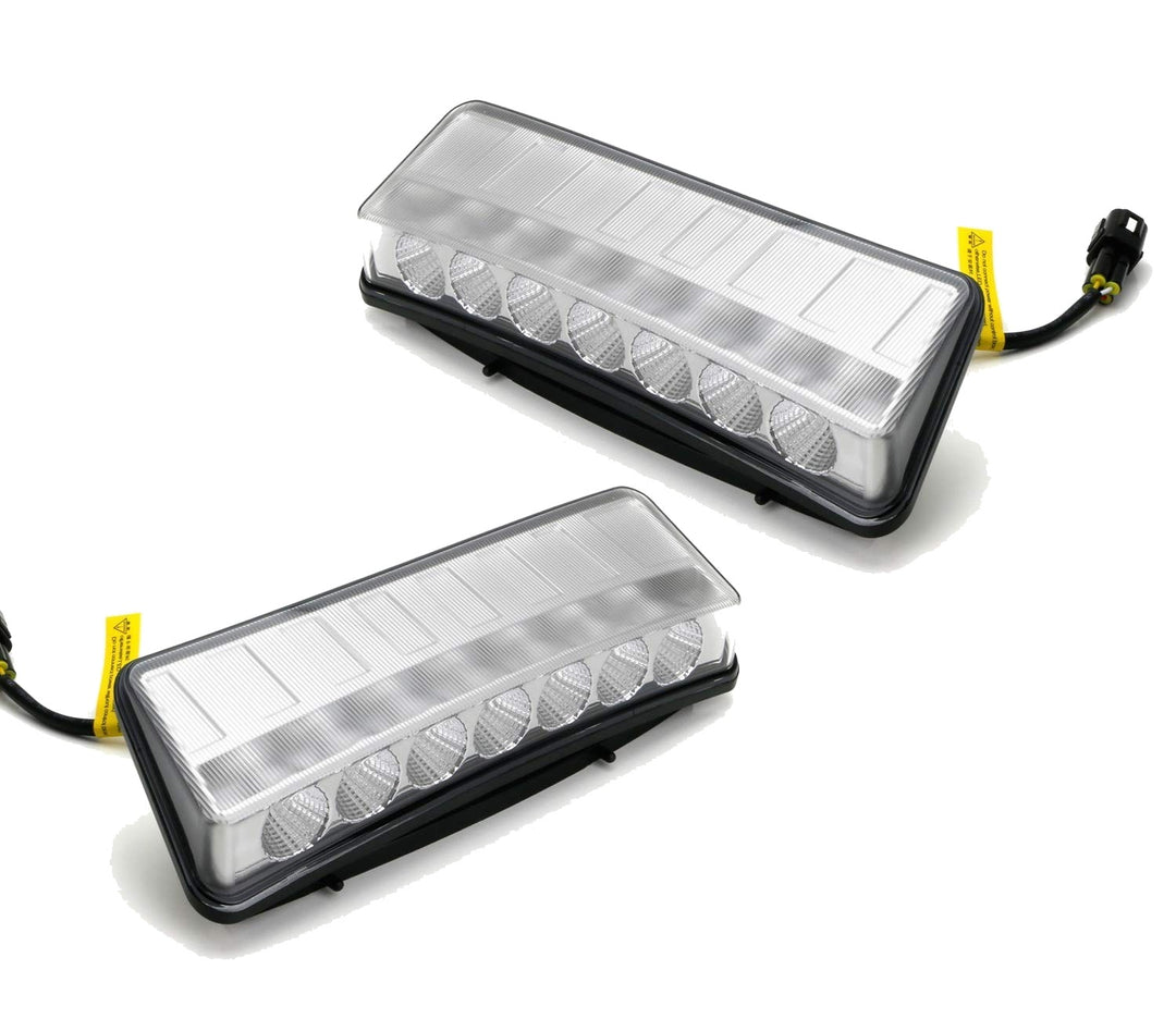 Clear LED Bumper Reflector Daytime Running Lights for 2003-2005 Nissan 350Z