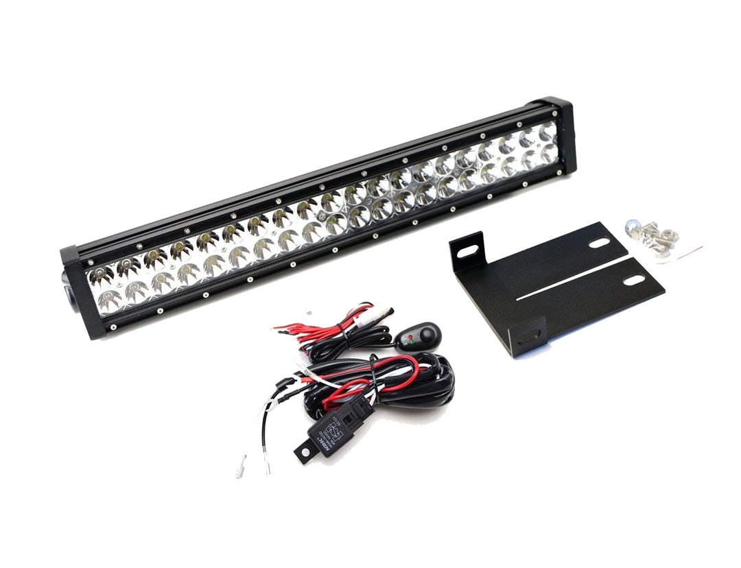 120W LED Light Bar with Bumper Mount Bracket for 2008-2010 Ford F-250 and F-350 Super Duty