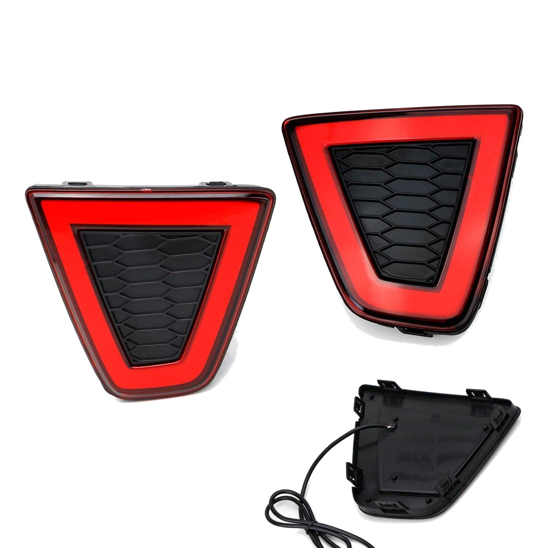 LED Rear Bumper Reflector Lights for 2015-2017 Honda Fit