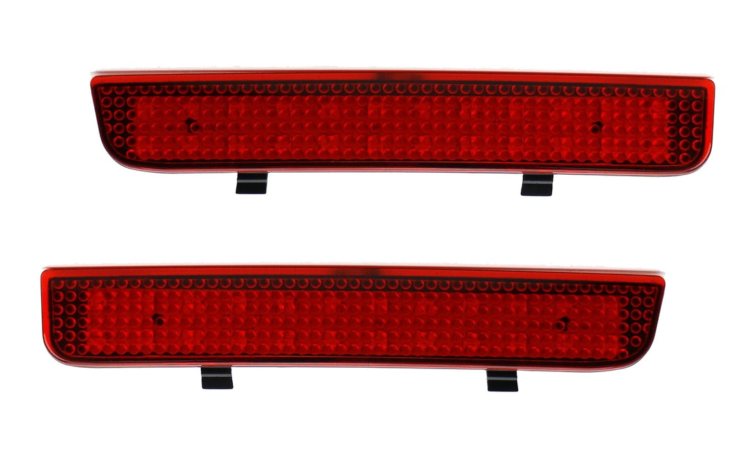 Red LED Bumper Reflector Lights for 2008-2015 Land Rover LR2 and 2003-2012 Range Rover