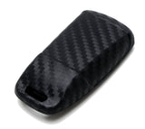 Carbon Fiber Pattern Silicone Key Fob Cover for 2019-2021 Audi A4, A5, Q5 and Q7