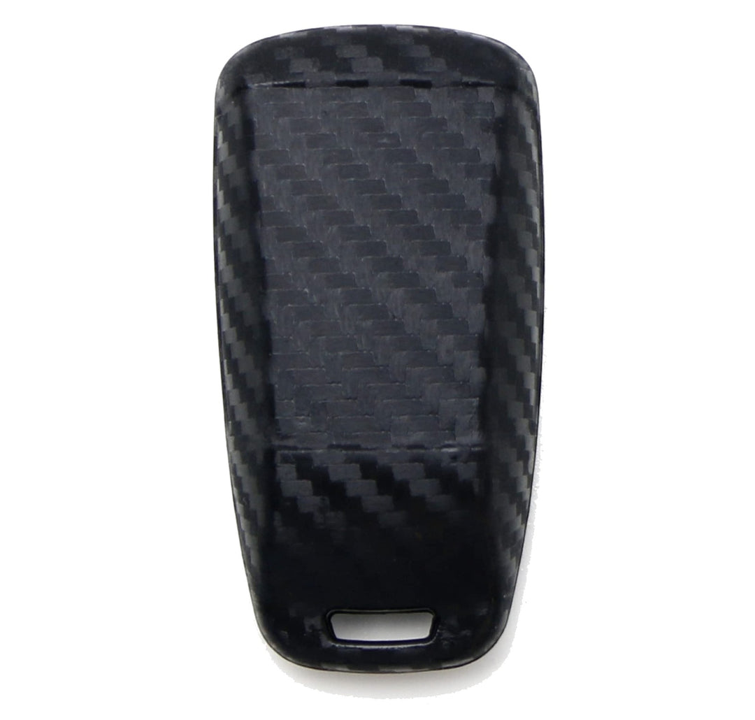 Carbon Fiber Pattern Silicone Key Fob Cover for 2019-2021 Audi A4, A5, Q5 and Q7