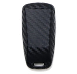 Carbon Fiber Pattern Silicone Key Fob Cover for 2019-2021 Audi A4, A5, Q5 and Q7