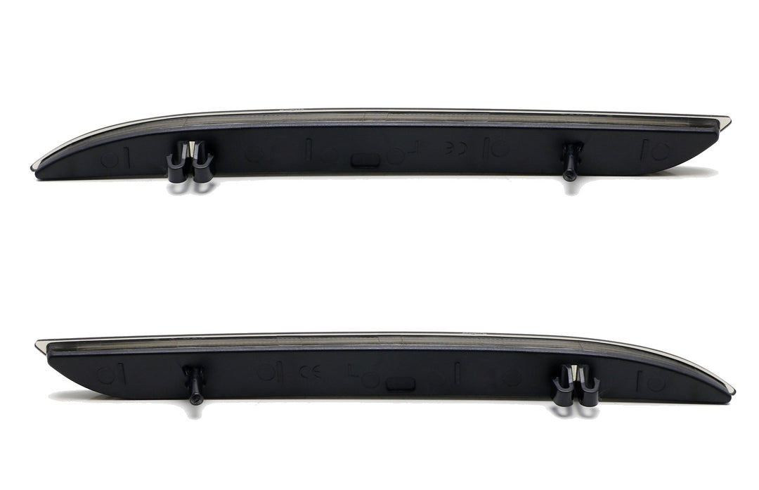 Smoked Rear Bumper Reflector Lenses for 2015-2017 Ford Mustang
