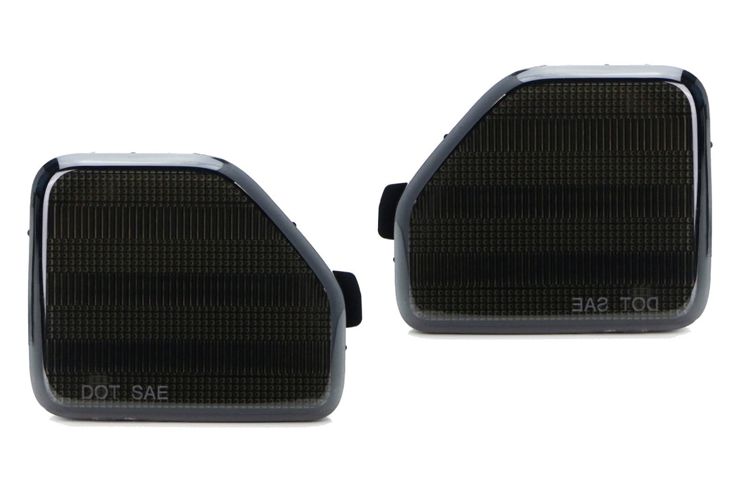 Smoked Rear Bumper Reflector Lenses for 2018-2026 Jeep Wrangler JL