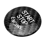 Black Carbon Fiber Engine Start Button Cover for BMW 1 2 3 4 5 7 Series and X Models