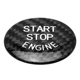 Black Carbon Fiber Engine Start Button Cover for BMW 1 2 3 4 5 7 Series and X Models