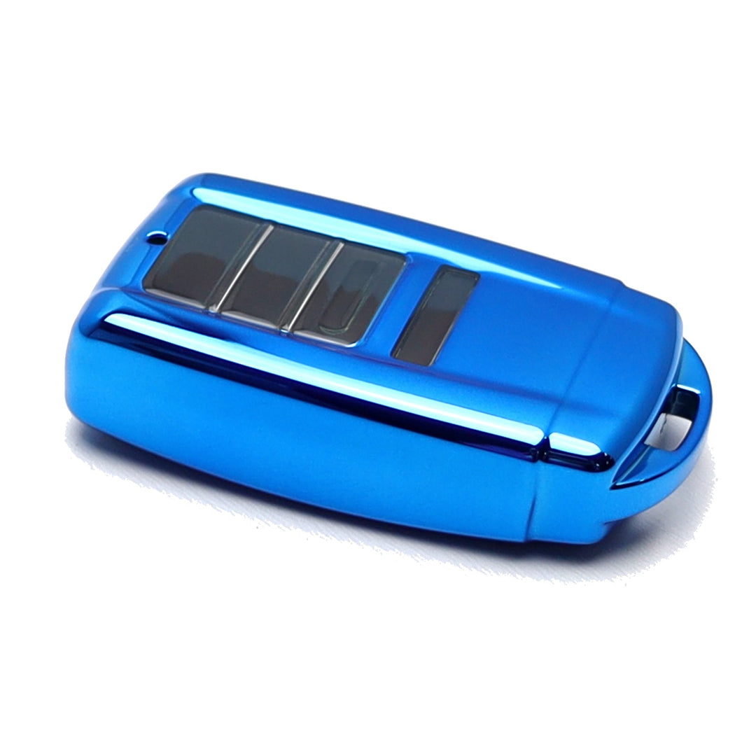 Blue TPU Key Fob Case with Face Cover for 2014-2020 Acura ILX MDX RDX RLX TLX