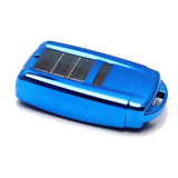 Blue TPU Key Fob Case with Face Cover for 2014-2020 Acura ILX MDX RDX RLX TLX