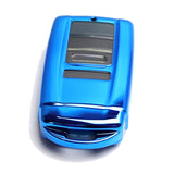 Blue TPU Key Fob Case with Face Cover for 2014-2020 Acura ILX MDX RDX RLX TLX