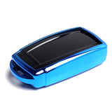 Blue TPU Key Fob Case with Face Cover for 2014-2020 Acura ILX MDX RDX RLX TLX