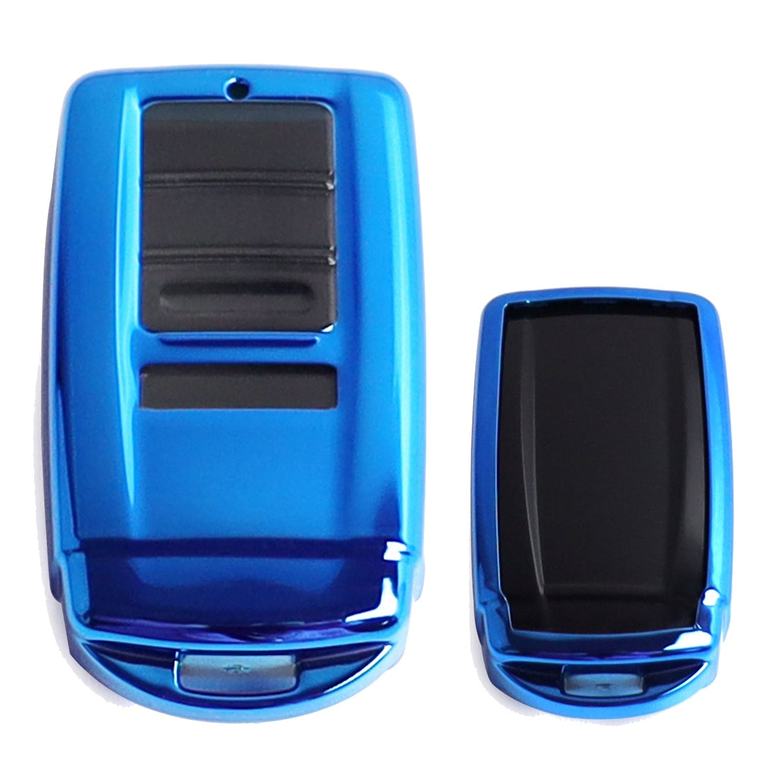 Blue TPU Key Fob Case with Face Cover for 2014-2020 Acura ILX MDX RDX RLX TLX