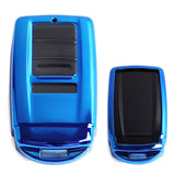 Blue TPU Key Fob Case with Face Cover for 2014-2020 Acura ILX MDX RDX RLX TLX