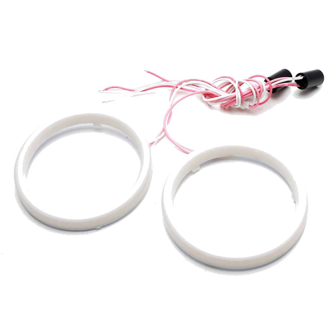 White LED Headlight Halo Rings for 2010-2016 Hyundai Genesis Coupe and 2010-2015 Kia Optima