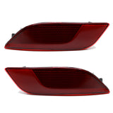 Dark Red Rear Bumper Reflector Lenses for 2017-2022 Jeep Compass 55112678AA