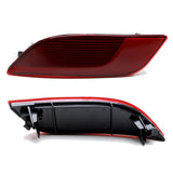 Dark Red Rear Bumper Reflector Lenses for 2017-2022 Jeep Compass 55112678AA