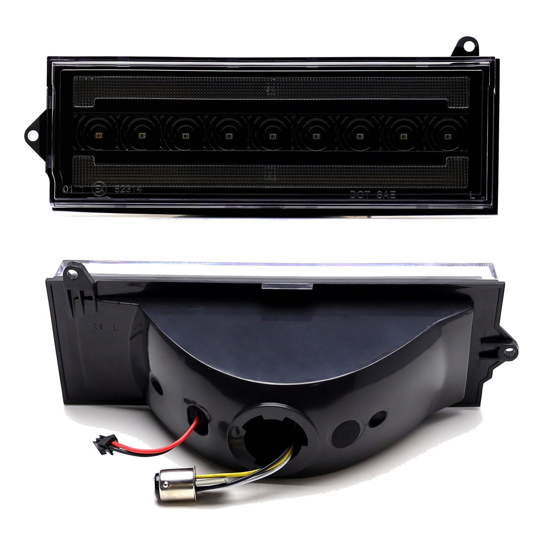 Smoked LED DRL and Sequential Turn Signal Lights for 1984-1996 Jeep Cherokee XJ 56000098