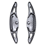Twill-Weave Carbon Pattern Paddle Shifter Extensions for 2018-2023 Kia Stinger