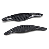 Twill-Weave Carbon Pattern Paddle Shifter Extensions for 2018-2023 Kia Stinger