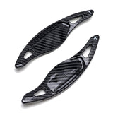 Twill-Weave Carbon Pattern Paddle Shifter Extensions for 2018-2023 Kia Stinger