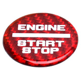 Red Carbon Fiber Engine Start Stop Button Cover for 2021-2025 Ford Bronco and Bronco Sport