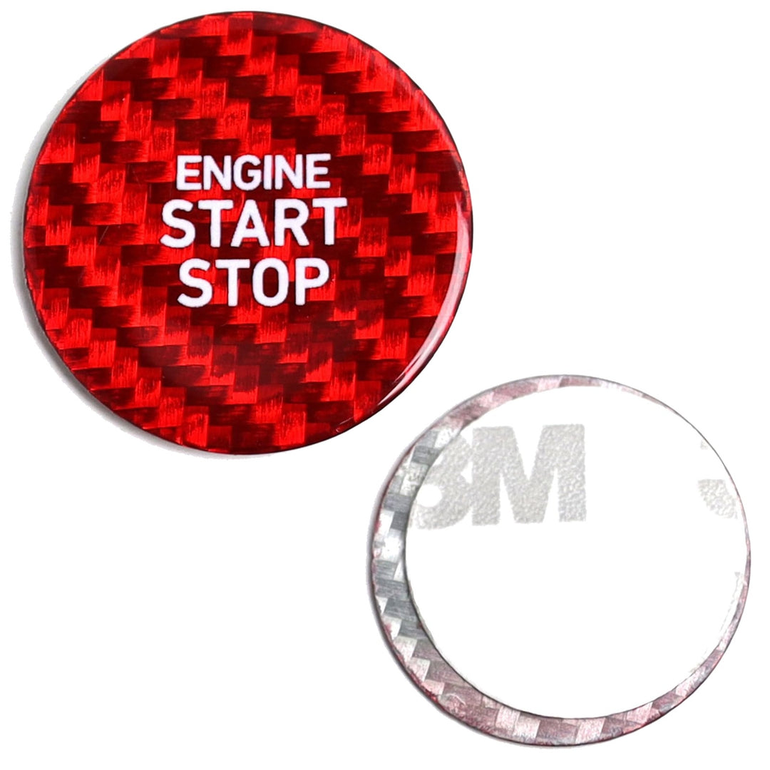 Carbon Fiber Engine Start Button Cover for 2019-2025 Genesis G70 G80 G90 GV70 GV80