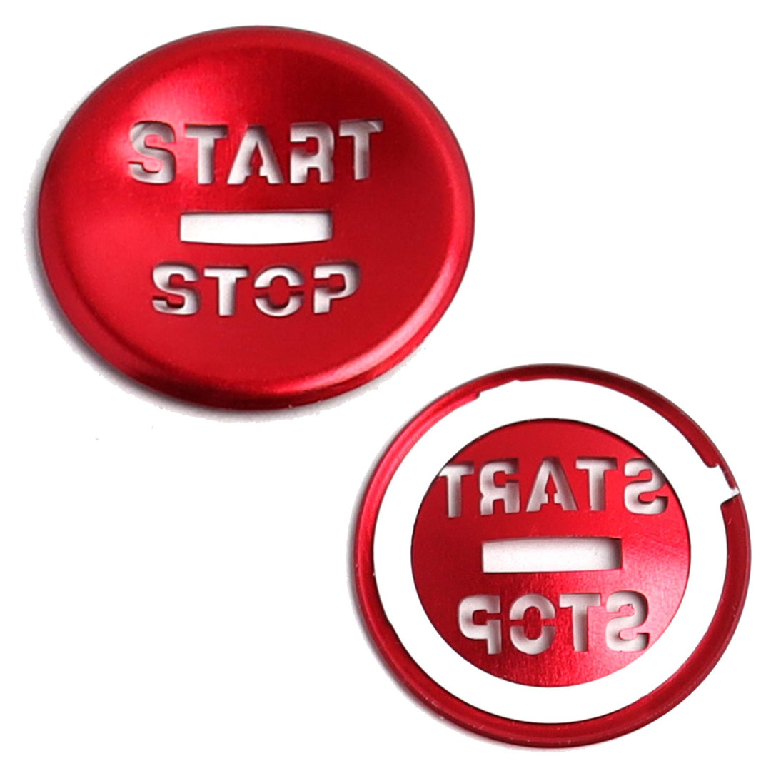 Red Engine Start Button with Laser Cut Letters for 2009-2015 Jaguar XF XFR