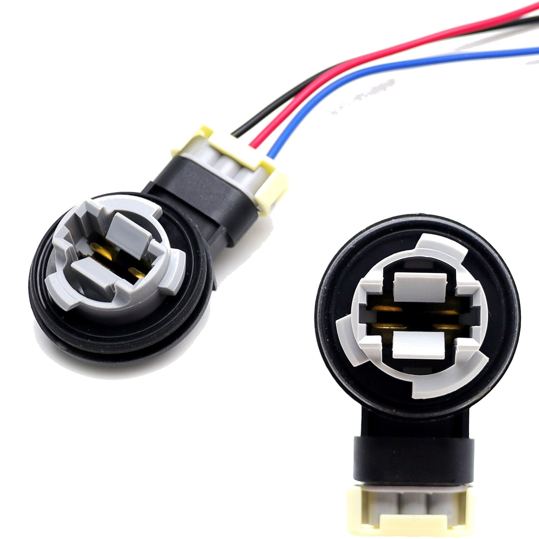 3157 Front Bumper Turn Signal Bulb Sockets with Wiring for 2000-2005 Buick LeSabre 12335587