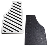 Silver Aluminum Dead Pedal Footrest Cover for 2021-2026 Toyota Sienna