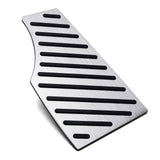 Silver Aluminum Dead Pedal Footrest Cover for 2021-2026 Toyota Sienna
