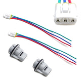 1157 Turn Signal Bulb Sockets with Adapter Harness for 1992-2012 Honda Accord Civic CR-V and Acura 33302-SR3-A01