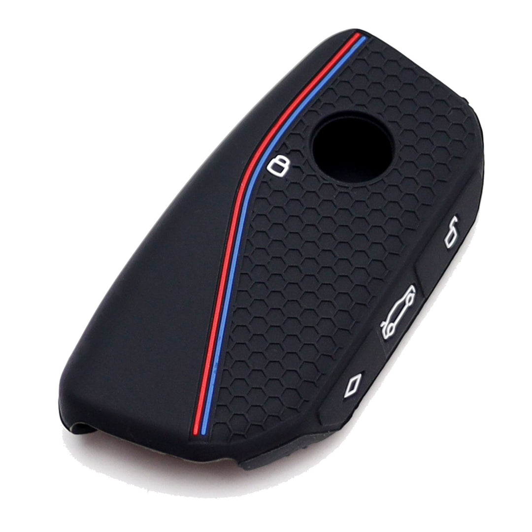 M-Sport Style Silicone Key Fob Cover for 2023-2025 BMW X5 X6 X7 iX 5 Series 7 Series
