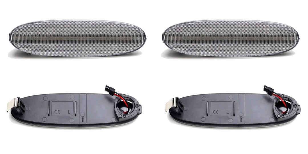 Clear Lens LED Side Marker Light Kit for 1997-2003 Jaguar XJ8 XJR Vanden Plas LNC5030AB