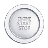 Satin Silver Engine Start Stop Button with Ring Trim for 2020-2024 Toyota Camry RAV4 Tacoma Tundra