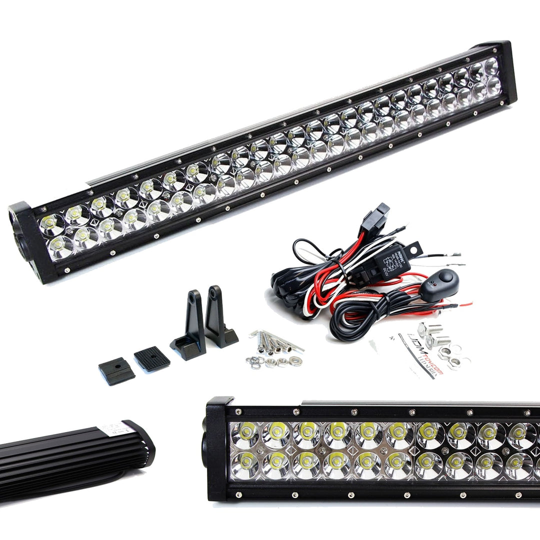 25 Inch 144W Double Row LED Light Bar Kit Universal