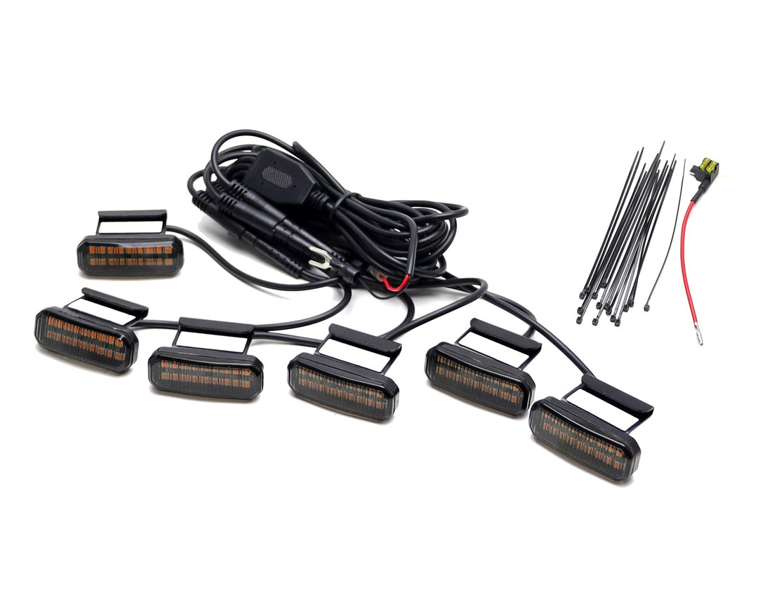 Smoked Amber LED Grille Accent Lighting Kit for 2026 Toyota RAV4 Woodland