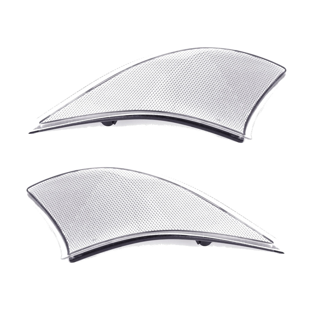 White Clear Rear Bumper Reflector Lenses for 2014-2020 Lexus IS250 IS300 IS350