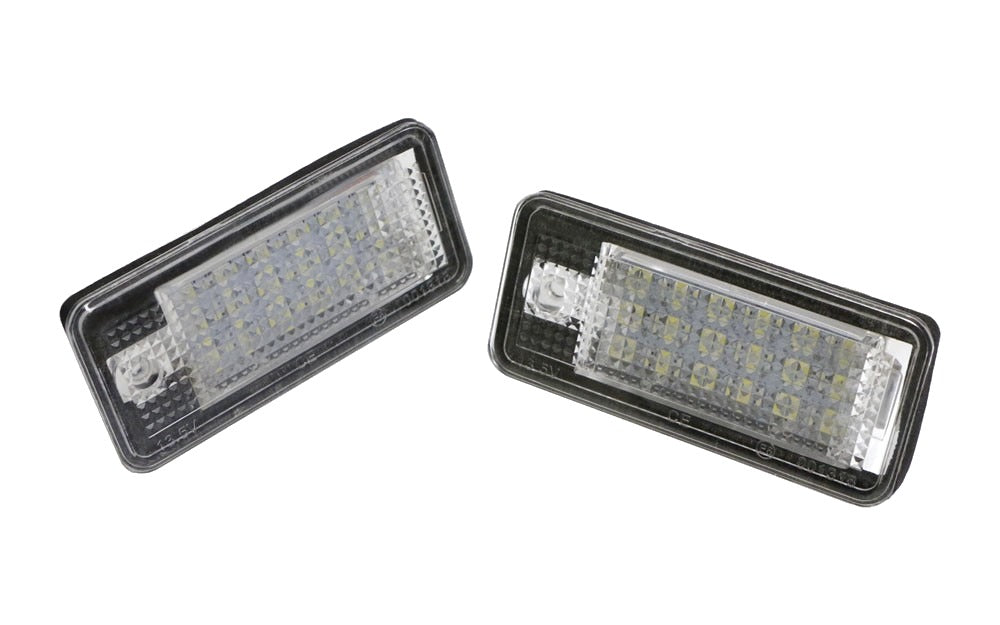White LED License Plate Lights for 2002-2009 Audi A3, A4, A6, Q7 and 2010-2016 A5 8E0943021B