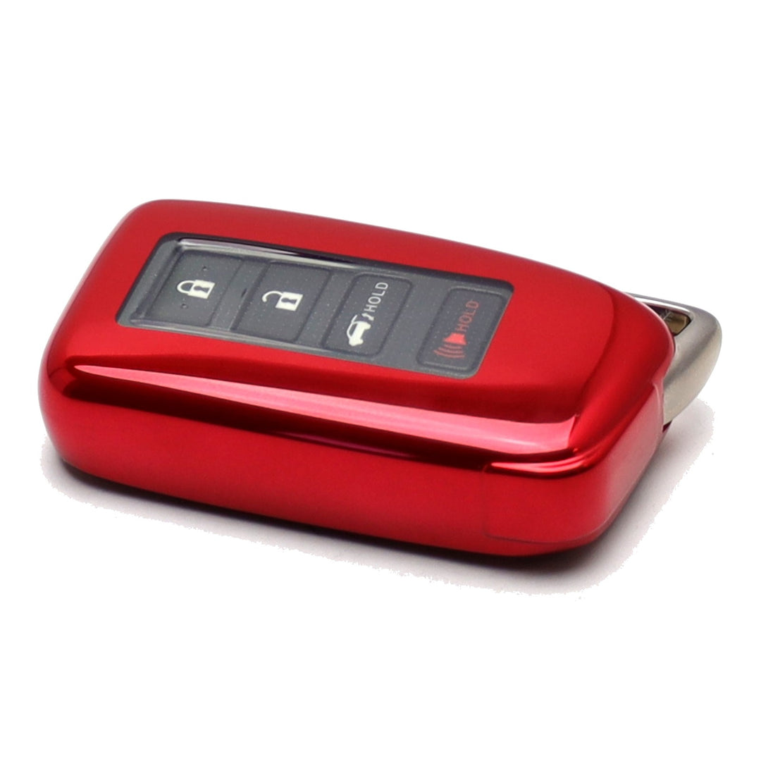 Chrome Red TPU Key Fob Case for 2016-2020 Lexus IS, GS, ES, NX and RX