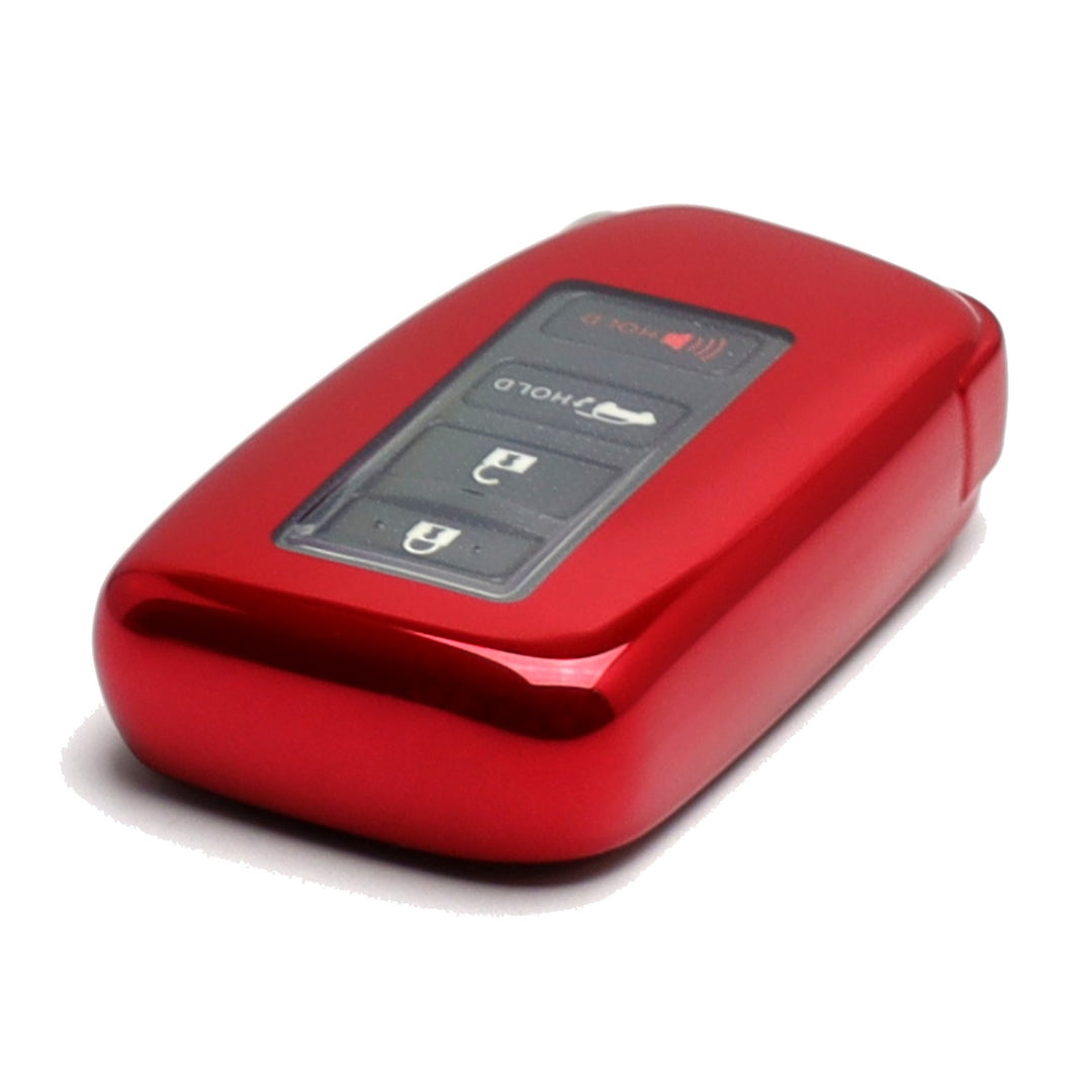 Chrome Red TPU Key Fob Case for 2016-2020 Lexus IS, GS, ES, NX and RX