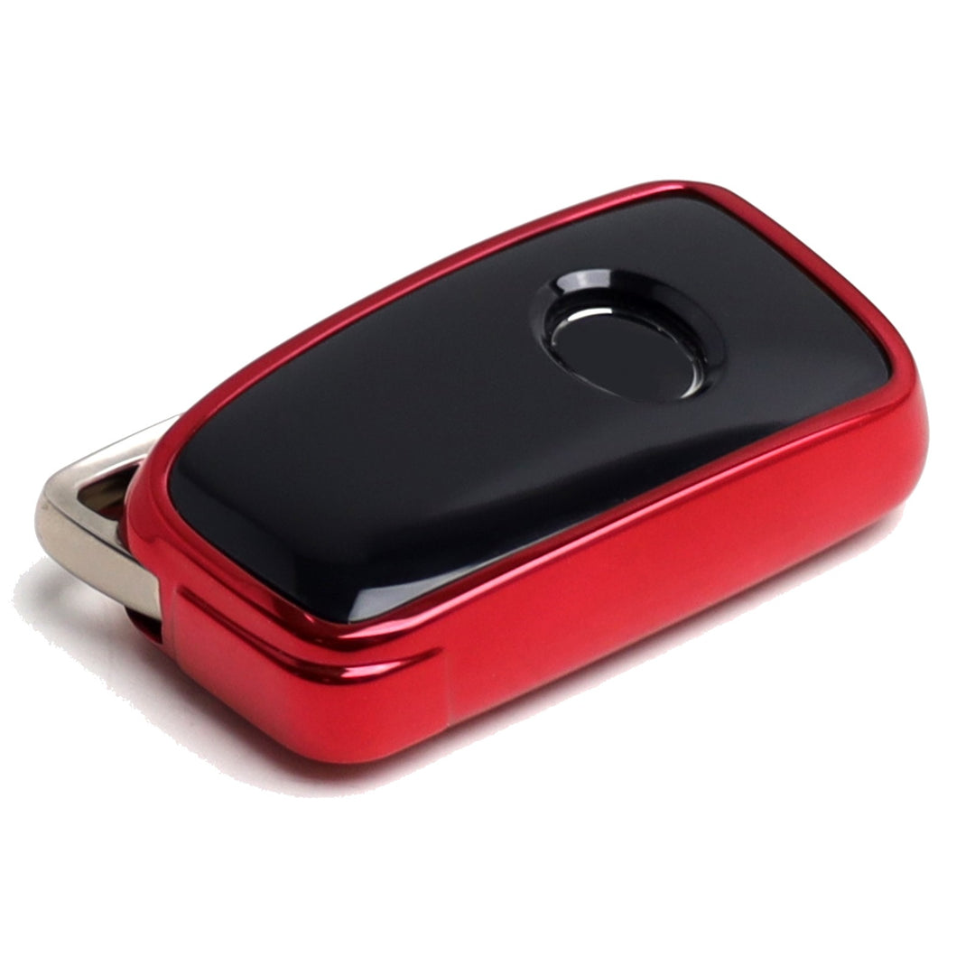 Chrome Red TPU Key Fob Case for 2016-2020 Lexus IS, GS, ES, NX and RX