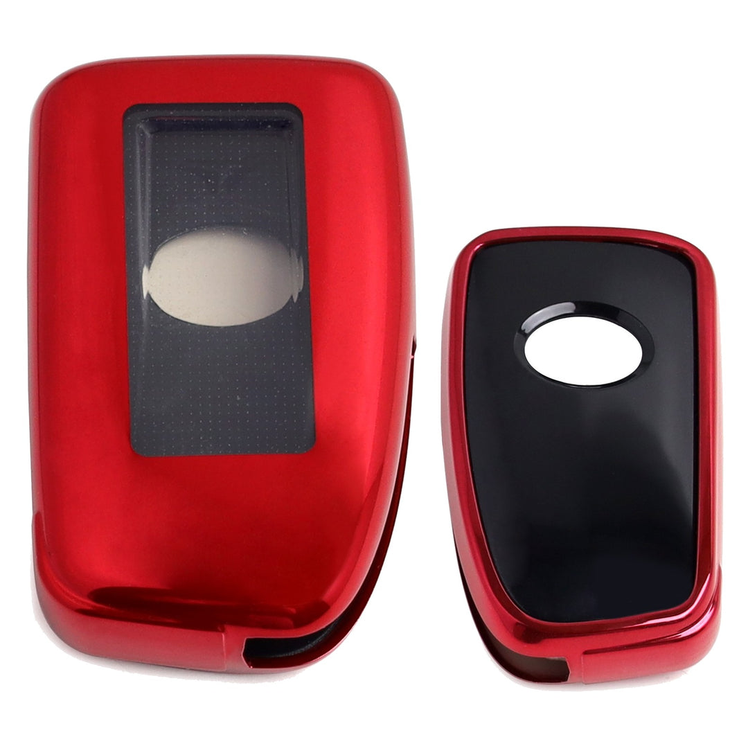 Chrome Red TPU Key Fob Case for 2016-2020 Lexus IS, GS, ES, NX and RX