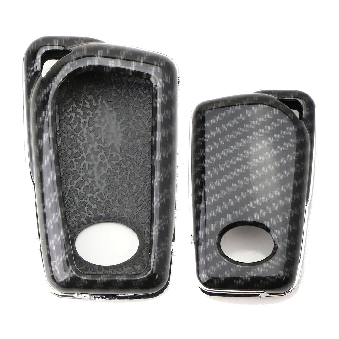 Carbon Fiber Pattern Flip Key Shell for 2018-2024 Toyota Camry