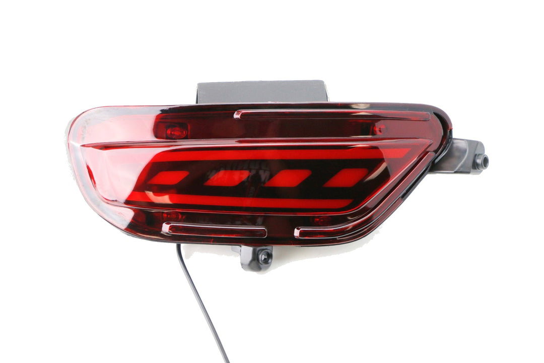 Red LED Bumper Reflector Lights with Sequential Turn Signal for 2017-2023 Mazda CX-5