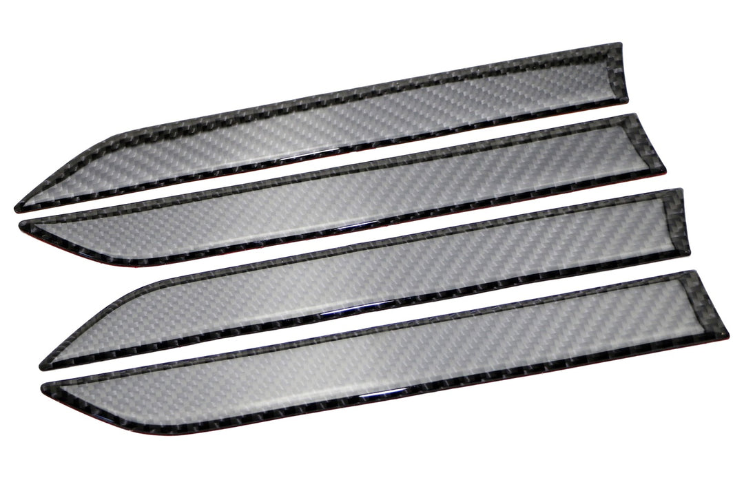 Carbon Fiber Door Handle Cover Trims for 2016-2023 Tesla Model X