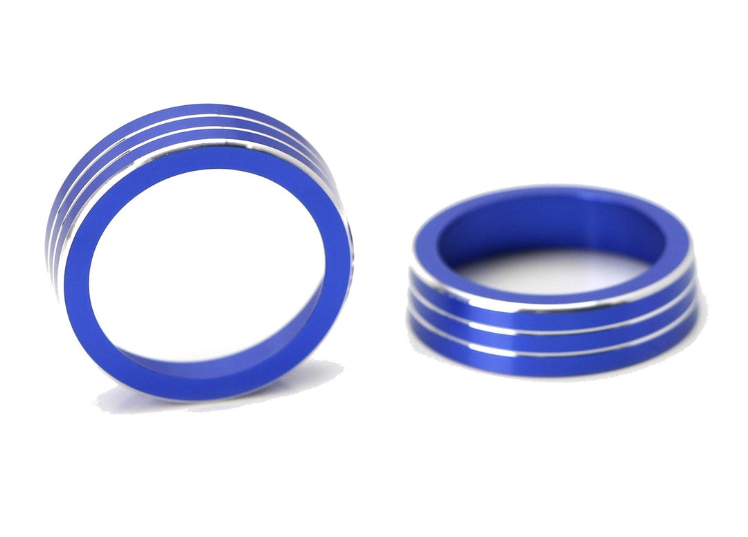 Blue Knob Trim Rings for 2014-2020 Nissan Rogue and 2018-2020 Rogue Sport
