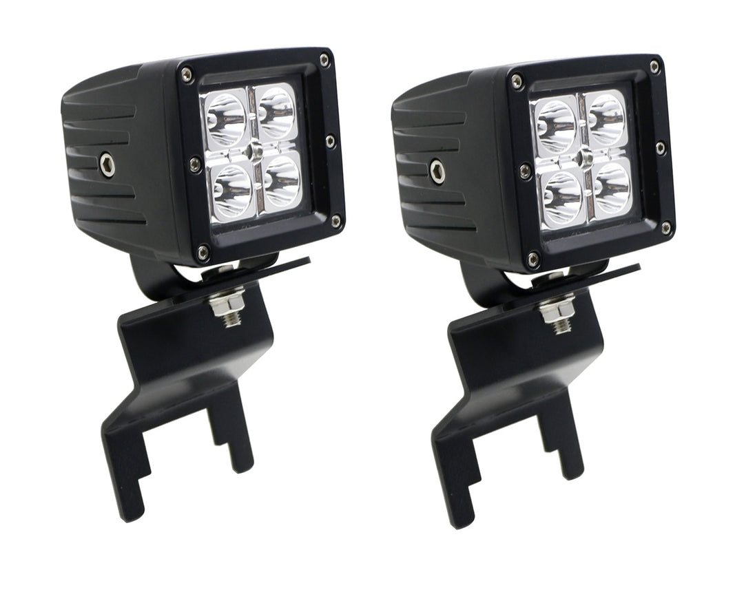 Rear Window Roof Mount LED Pod Light Kit for 2007-2026 Jeep Wrangler Hardtop